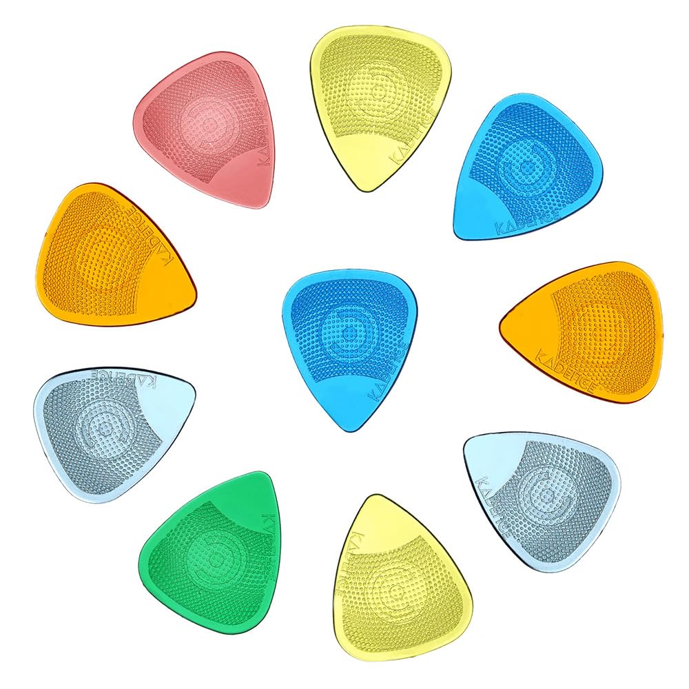 Kadence 10 Guitar Picks with Hostile Grip in 0.88mm Thickness and Mix Colors, Anti slip, Stronger, Guitar Plectrums-image-31