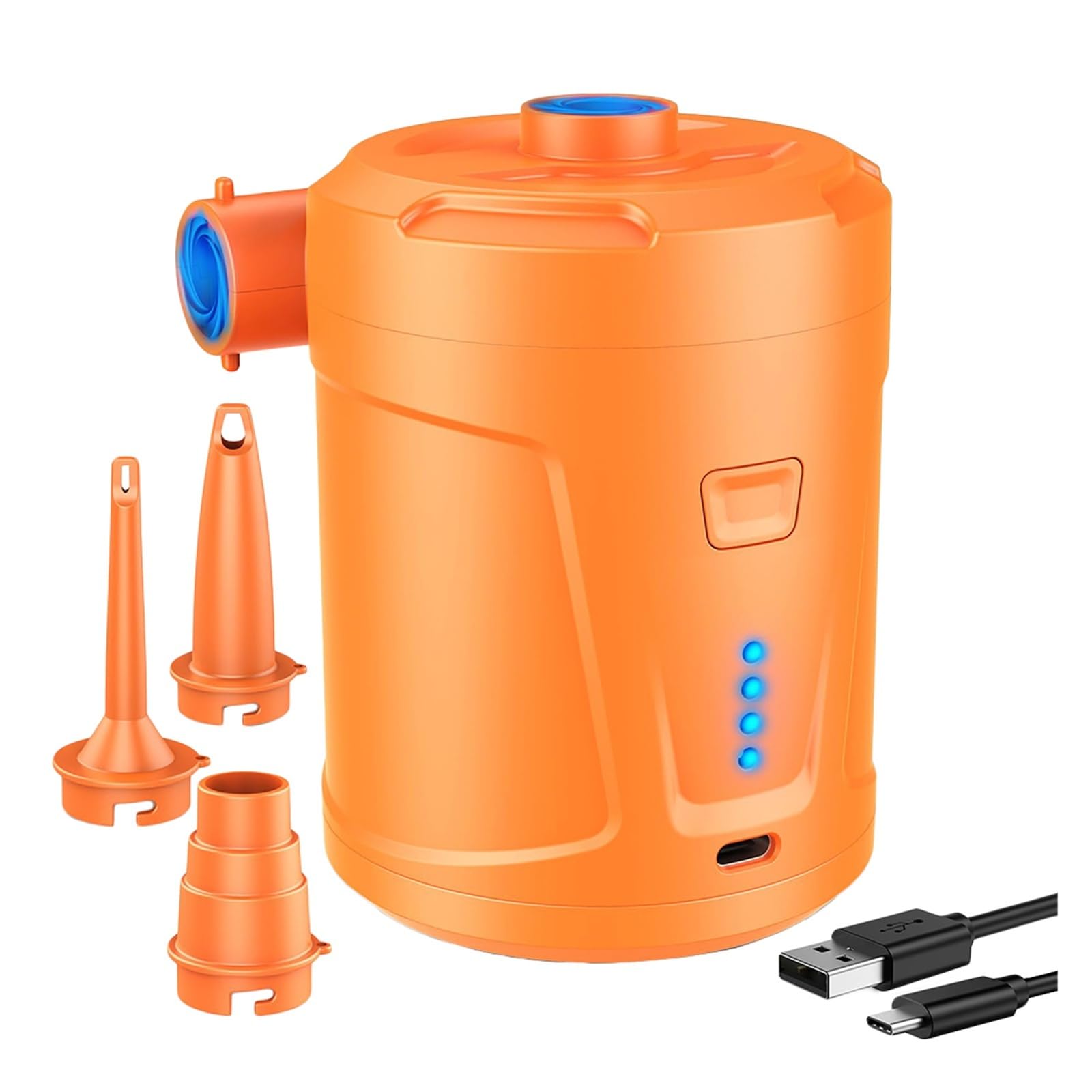 Inflador Electrico, Inflador de anillo de natación con bomba de aire eléctrica inalámbrica de 5000 mAh y carga USB for camas de aire.