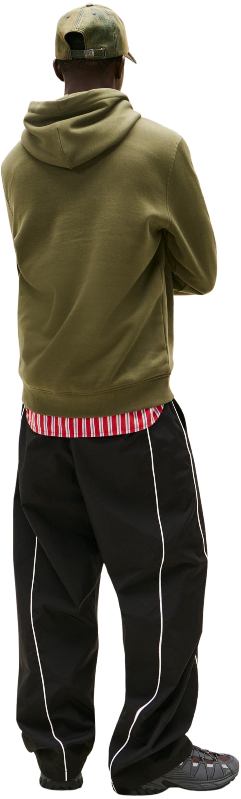 Tommy Jeans Uomo Felpa Linear Logo con Cappuccio