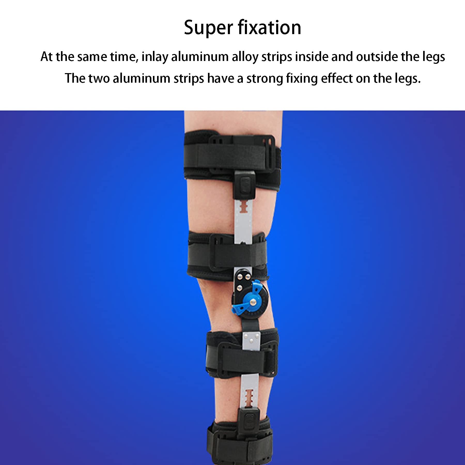 Ginocchiera Post-operatoria Incernierata Tutore Immobilizzatore per Tutore Stabilizzatore ​per Stecca Distorsione Post-operatorio Fissaggio per Riabilitazione Ortopedica Rottura