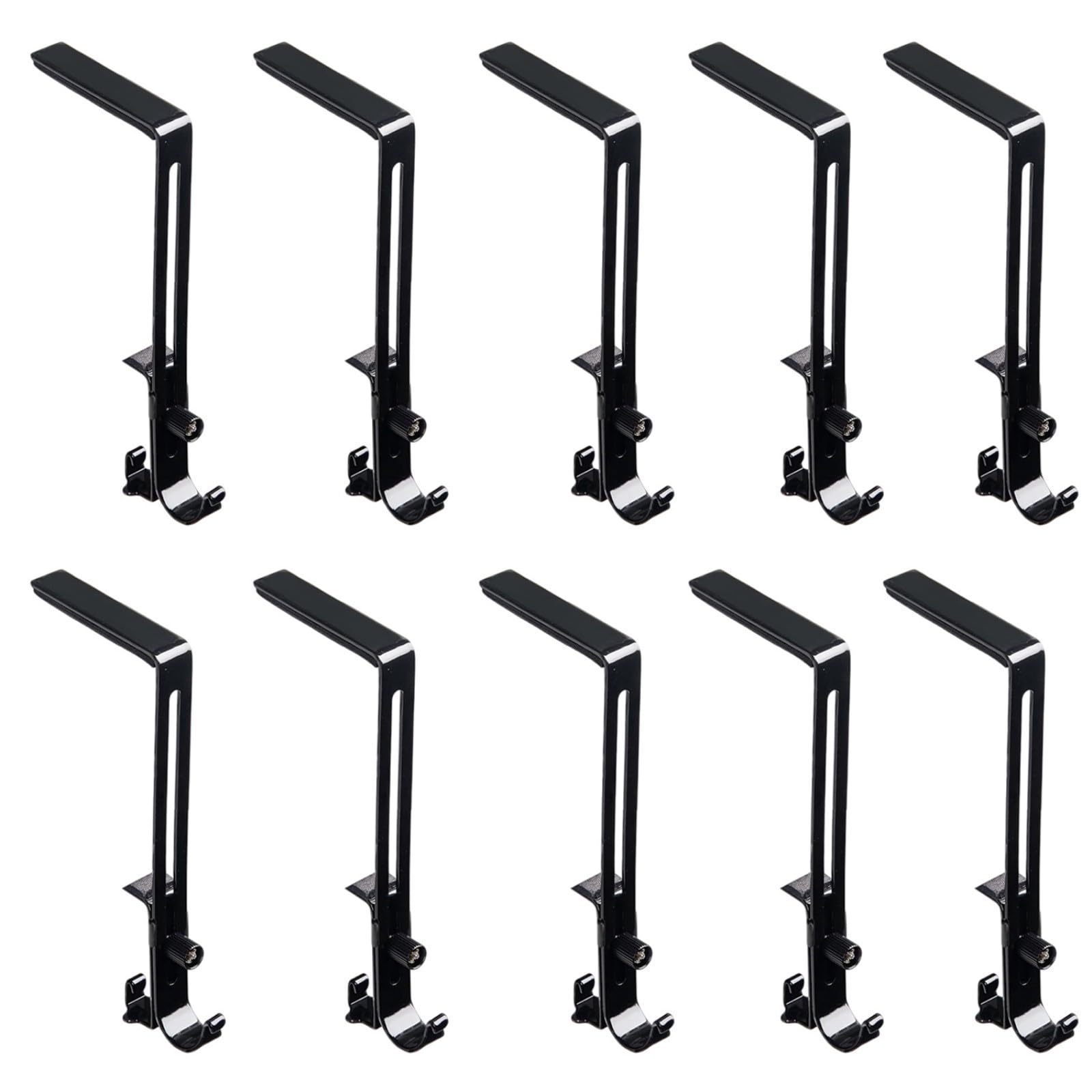 Msioytog Rustproof Metal Sock Hooks with Vertical Sliding Design Adjustable Length for Holiday Decor & Closet Storage Corporate Holiday Hangers
