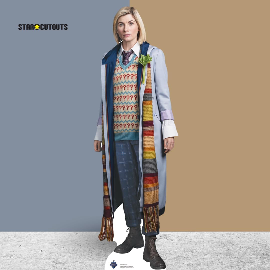 Star Cutouts SC4229 Thirteenth Doctor Who Multi Doctor Power of The Doctor Cardboard Cutout with Mini