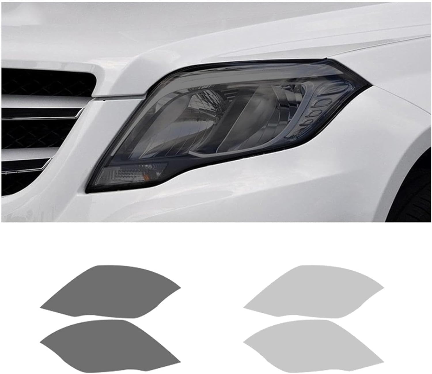 SamLng Car Front Light Film for GLK Class (X204) 2013-2015 Car Headlight Protective Film Car Front Headlamp Protection Film car Lights Film Headlight Anti-Scratch Non-Yellowing Protective Film