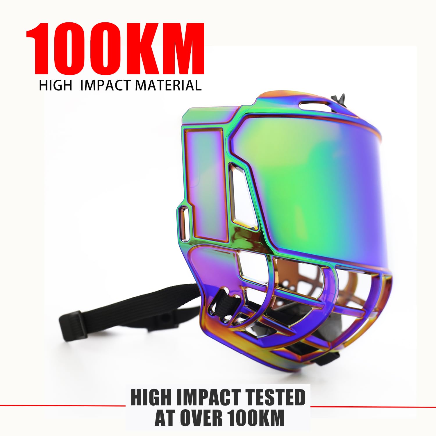 Gy Hockey Full Face Shield Visor Senior Hockey Face Shield Ice Hockey Helmet Visor Adult & Youth, Anti-Scratch/Anti-Fog/Ce Certified (Revo Green)