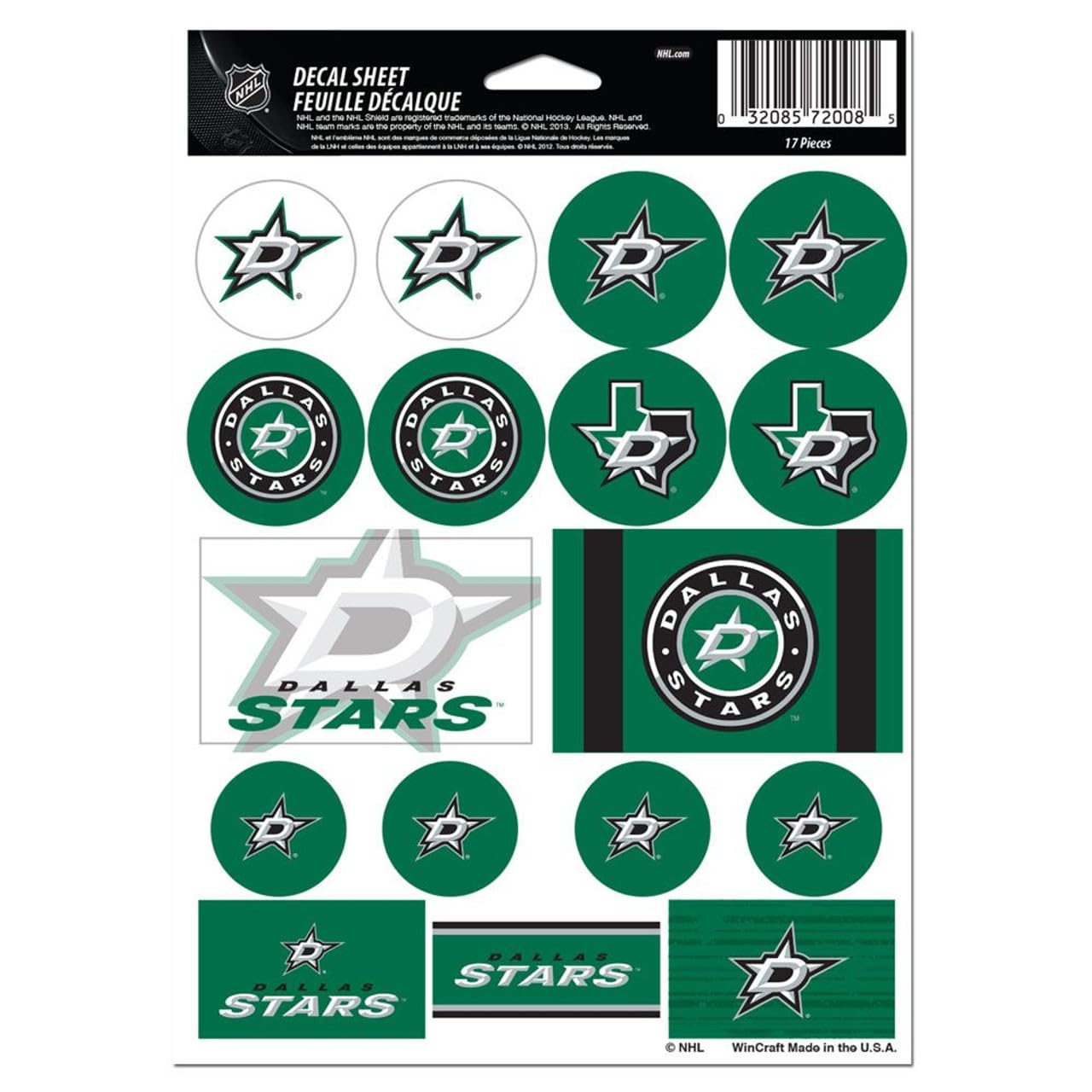 Wincraft NHL Vinyl Sticker Sheet