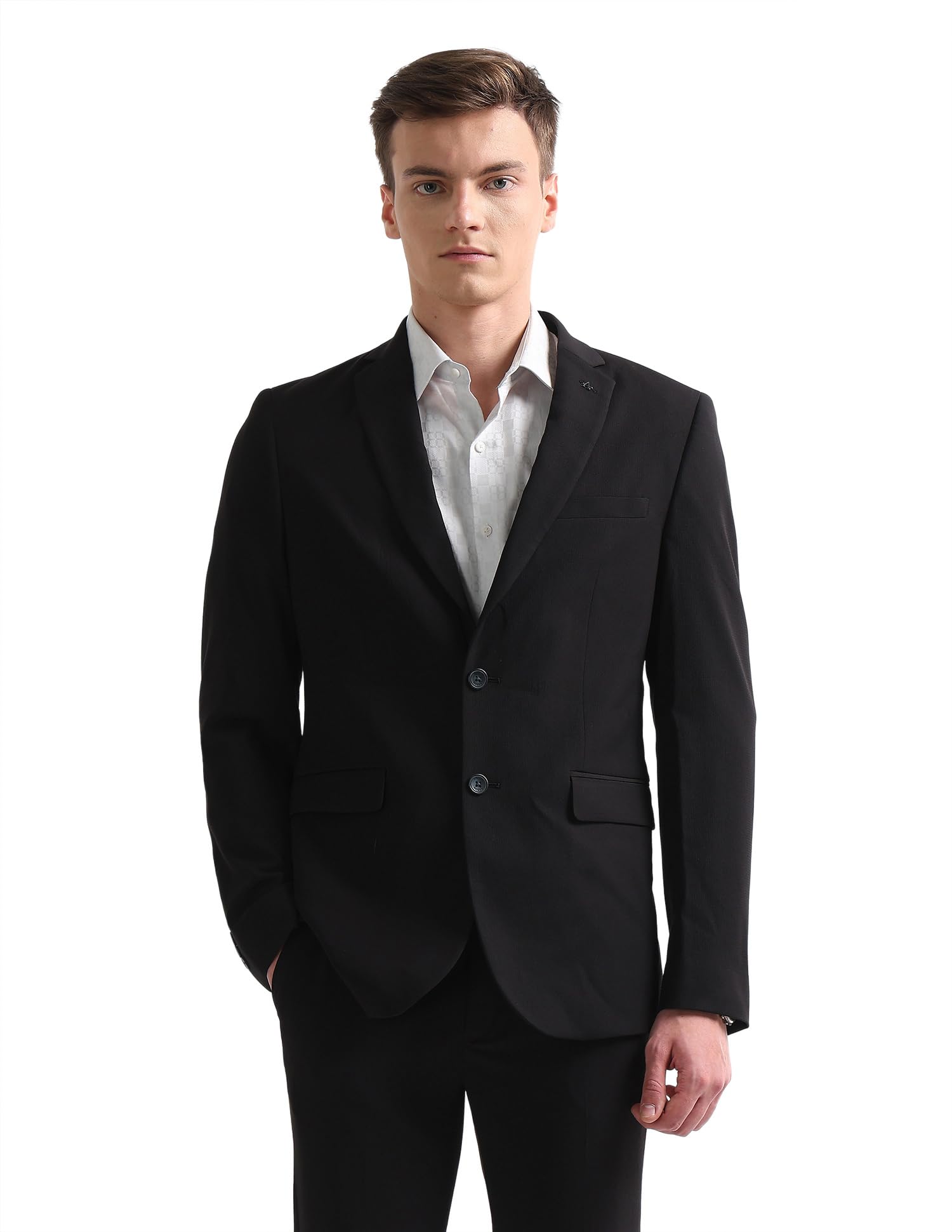 Men's Zero Calorie fit Dobby Blazer-image-8