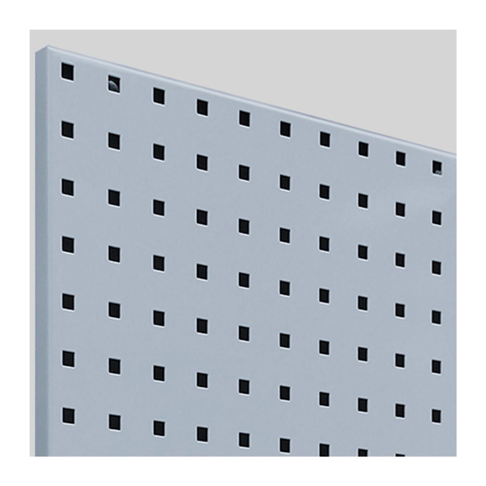 Genérico Paneles Perforados Plateados - Organizador de Pared para Manualidades y Garaje, 100 x 50 cm, solución de Almacenamiento para Cocina, Oficina y Comercio - Estantes para exhibición de Joyas y