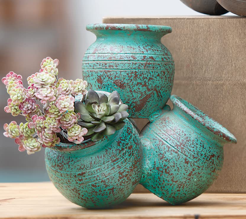 Amazon.com : BLACK FOREST DECOR Adobe Clay Sticky Pots – Stacked