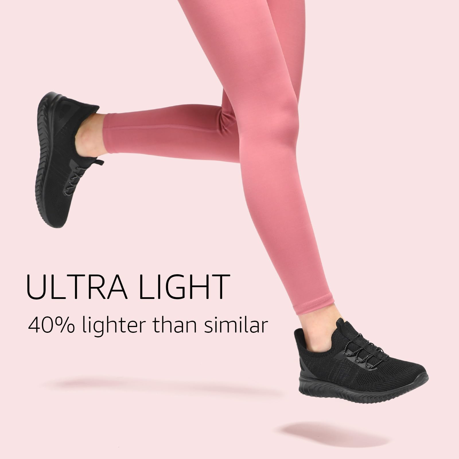 STQ Scarpe da ginnastica da donna, comode, per camminare, lavoro, palestra, con supporto per arco plantare, essenziali da viaggio