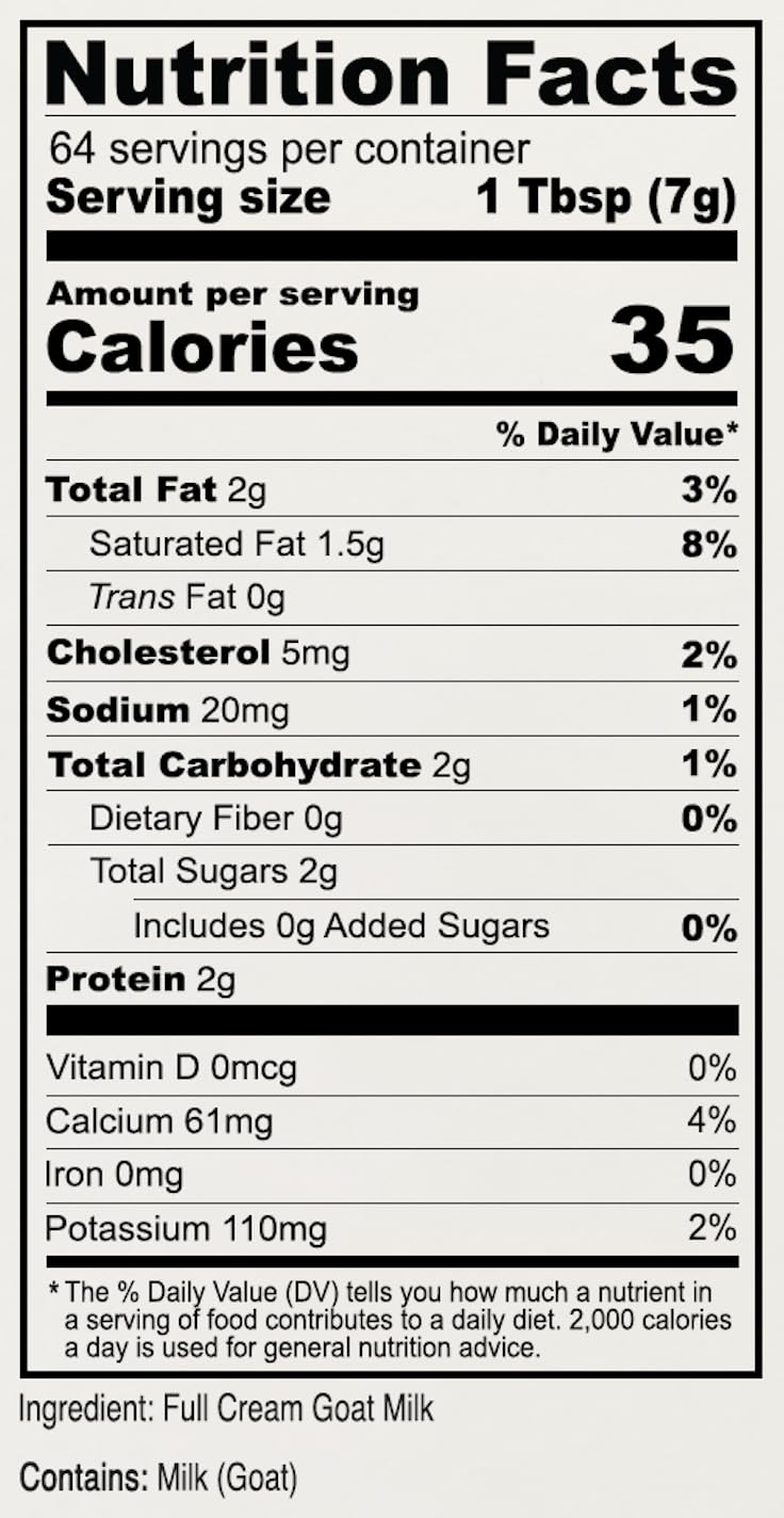 Anthony's Premium Goat Milk Powder, 1 lb, Gluten Free, Non GMO, No Additives (Pack of 2)