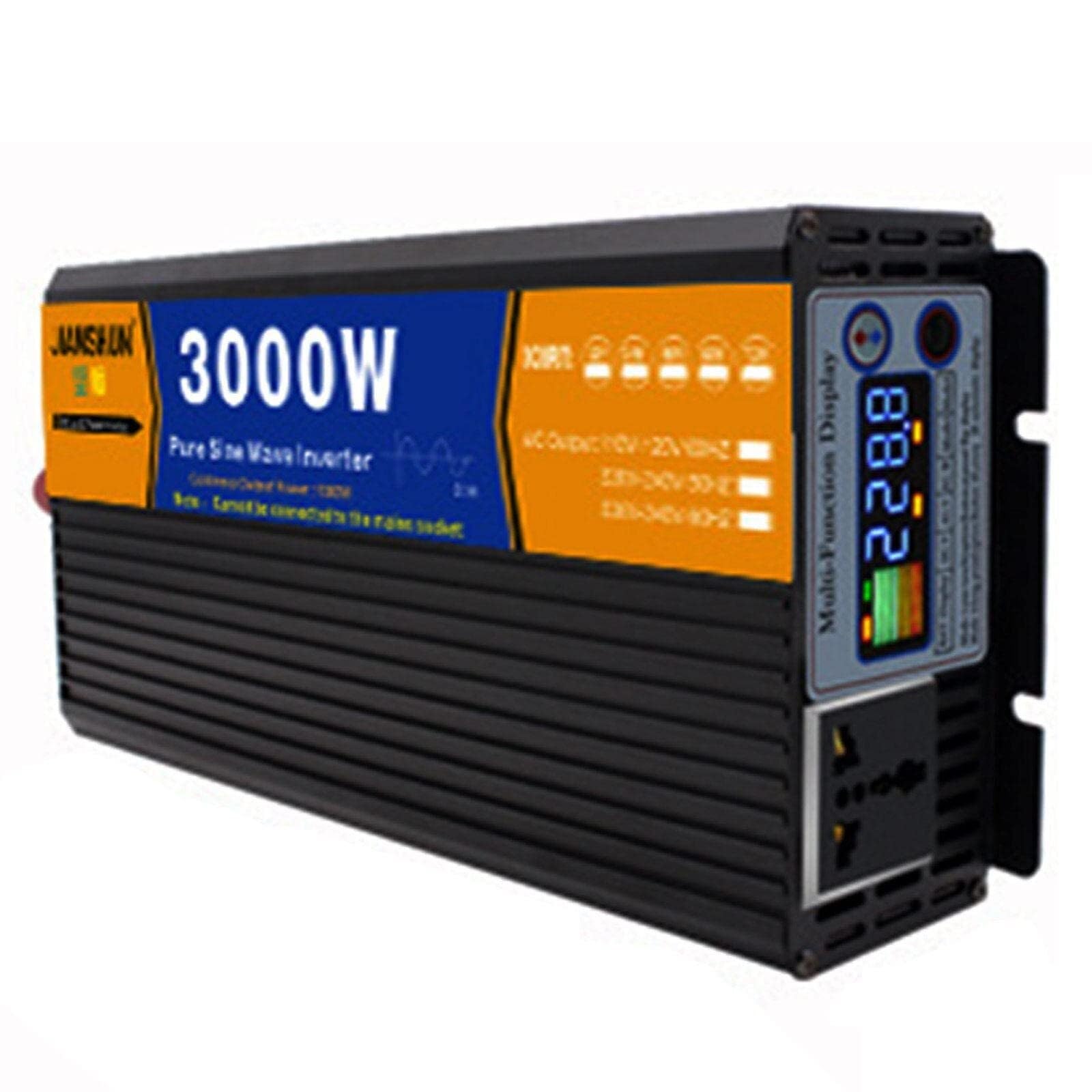 CZVJUKBYP 3000w 4000w 5000w 6000w 8000w Pure Sine Wave Power Inverter Dc 12V 24V 48V 60V to Ac 110V 220V with Socket(3000W,12Vto110V)