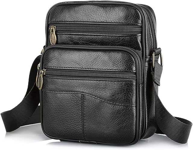 SPAHER Man Bag Shoulder Bag Handbag for Men Crossbody Leather Bags for Men Crossbody Bag Business Messenger Casual Sling Travelling Bag Mens Gift