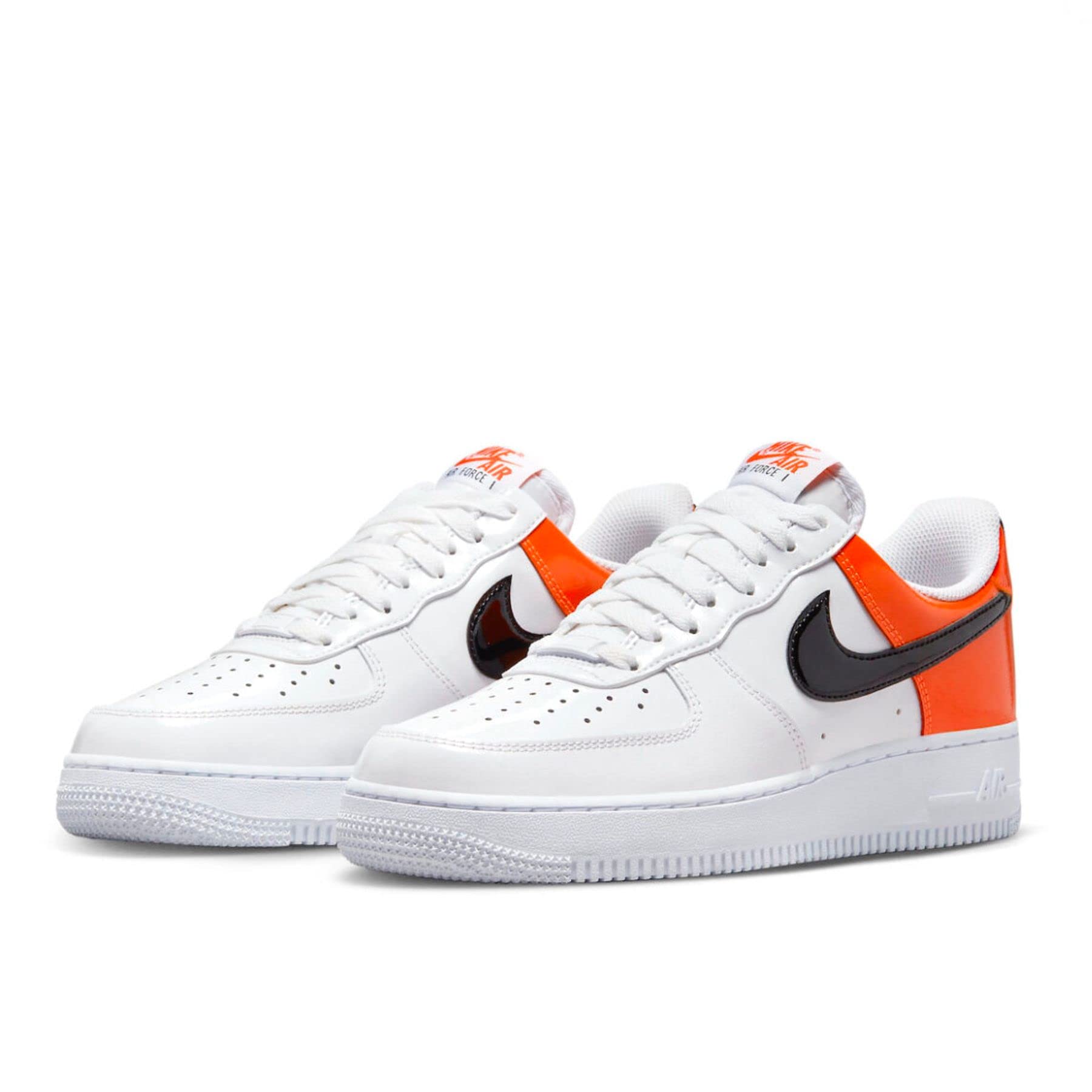 Nike - Air Force 1 07 Ess W - DJ9942103 - Couleur: Blanc-Orange - Pointure: