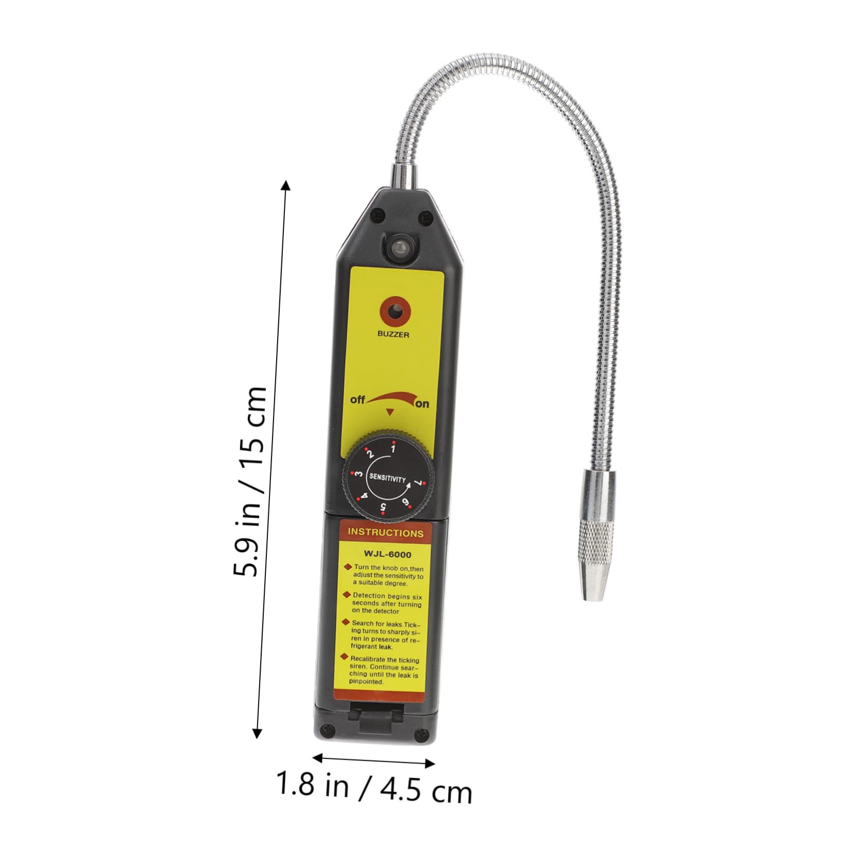 Cercafughe Gas Refrigerante Alogenati Sensibilità Regolabile e Sonda 20cm
