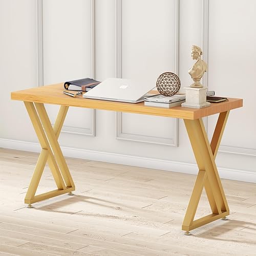 Miniatura 8 de Patas de mesa modernas de metal industrial dorado para comedor, patas de escritorio de 28 pulgadas, base de hierro fundido, soldadura, mesa de