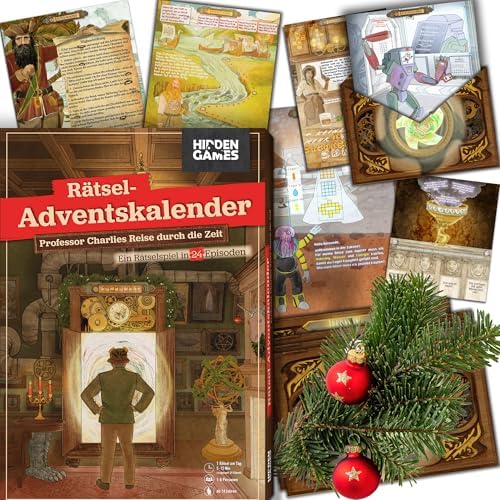 Hidden Games – Charlies Reise durch die Zeit – Rätsel-Adventskalender | 24 Episoden voller Rätsel bis Weihnachten. Der Rätsel-Adventskalender mit Charlie – für die ganze Familie.
