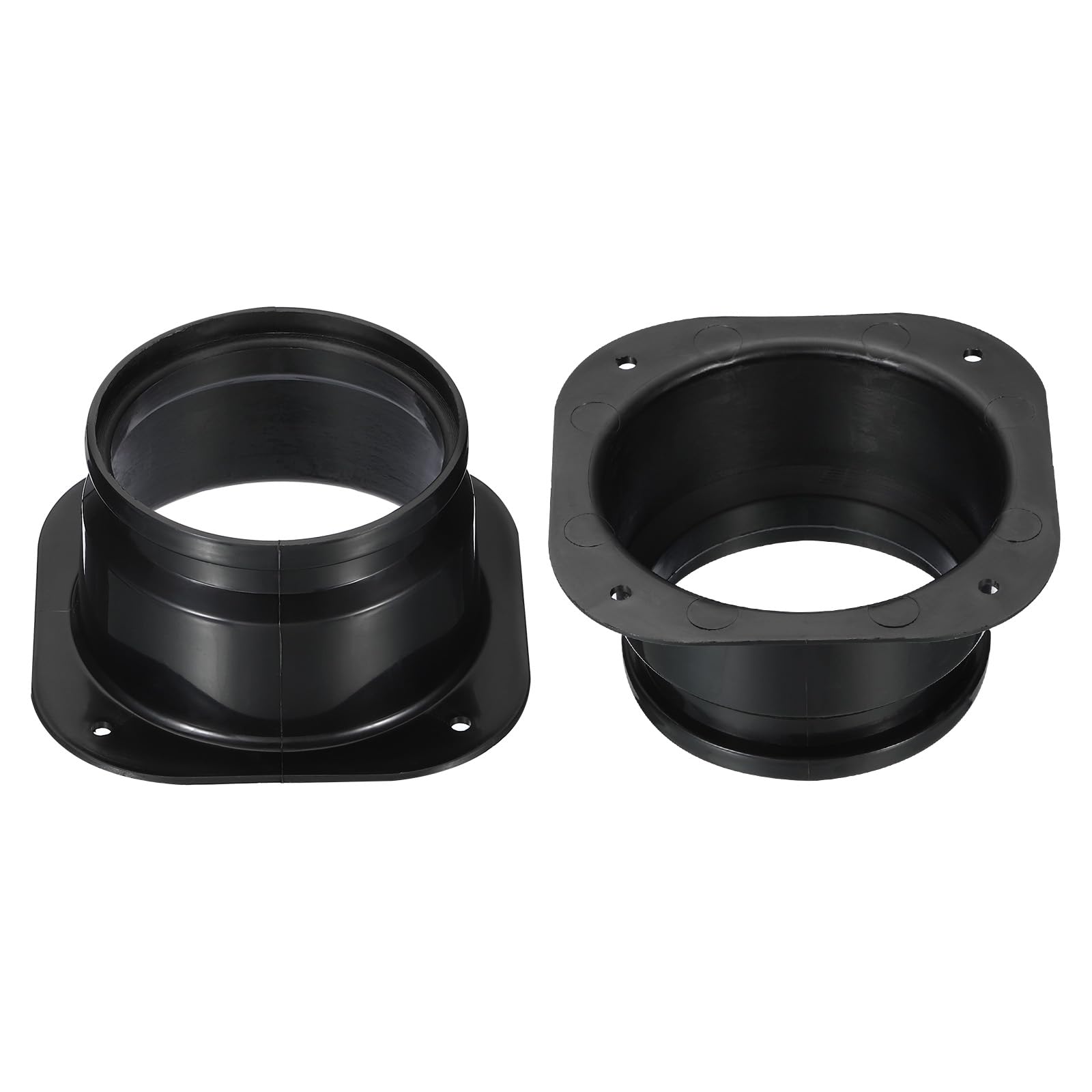 4" Inch Duct Connector Flange: Mineye Galvanized Steel Duct Flange For HVAC Connector, With Square Spigot Wall Plate – Dryer Vent Adapter And Mounting Plate, HVAC Systems, Airflow Management - View #7