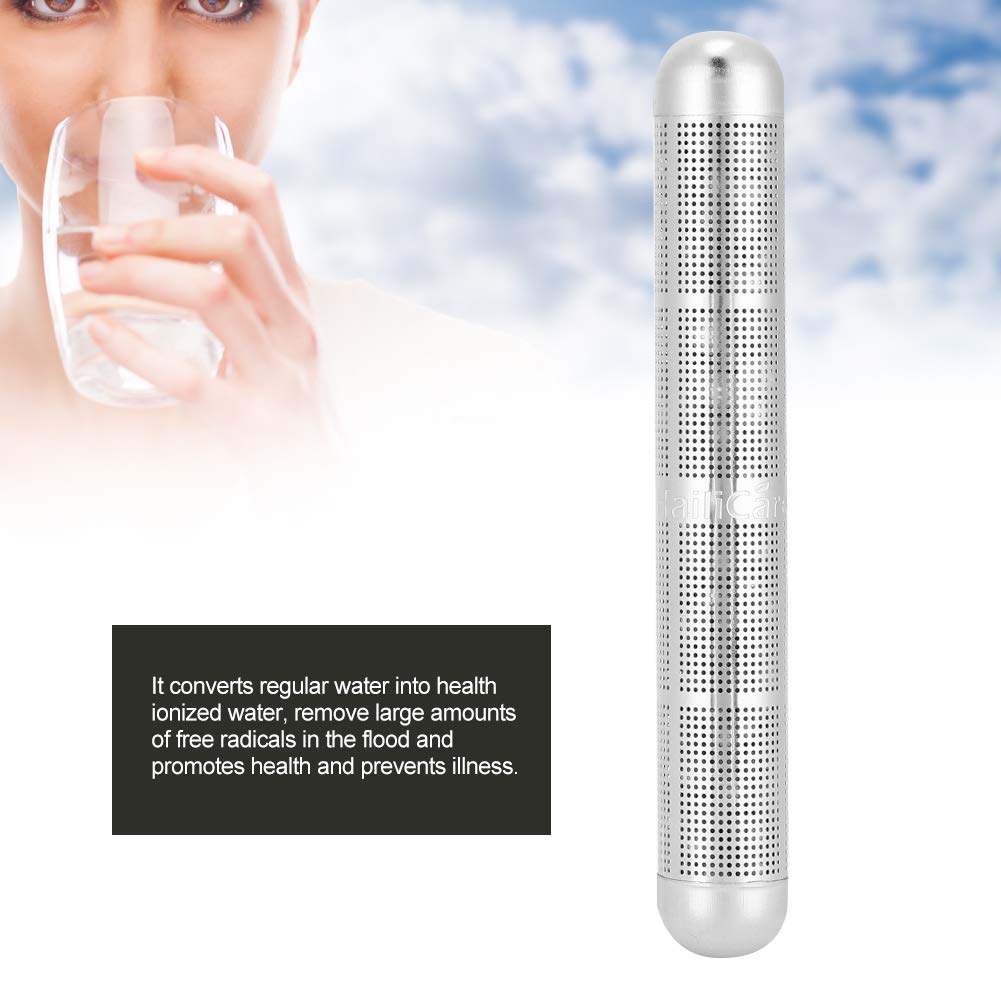 Bastoncino Acqua Alcalina Idrogenata In Acciaio Inox - Portatile 12 Cm, Filtro Minerale Per PH E Antiossidanti - 2