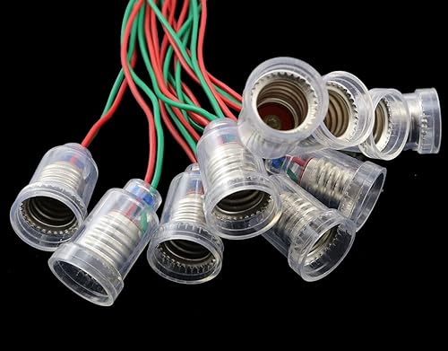 Miniatura 2 de 10 Uds. E10 Lámparas base LED de montaje en tornillo pequeño soporte de luz base portalámparas con enchufe de alambre para circuito accesorios de