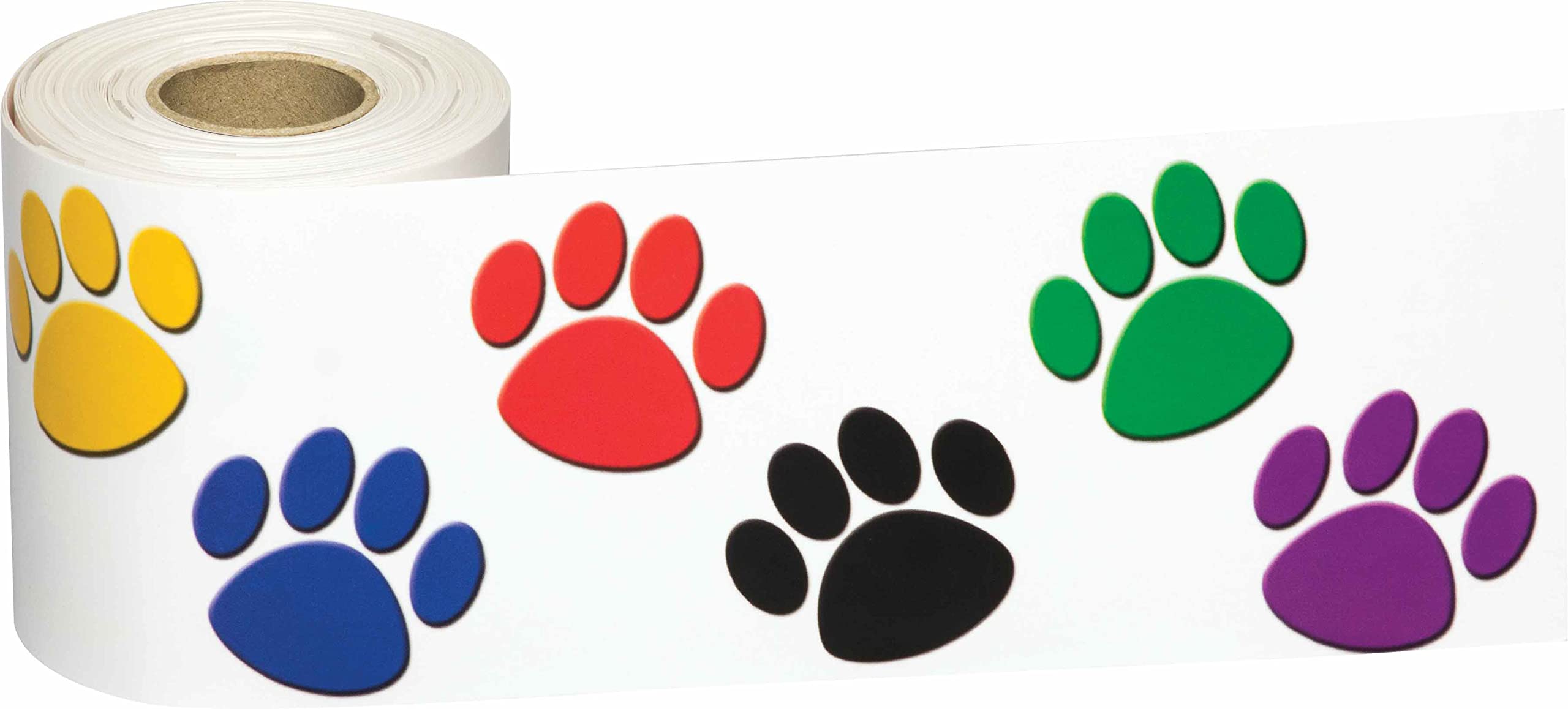 Thin Border For Bulletin Board 60 Pack Paw Print Bulletin Board Borders  65ft Colorful Dog Paw Theme Animal Pet Prints Border Design Paper For  School Classroom Black Board Office Decoration Watercolor Bulletin, image size:2560x1158