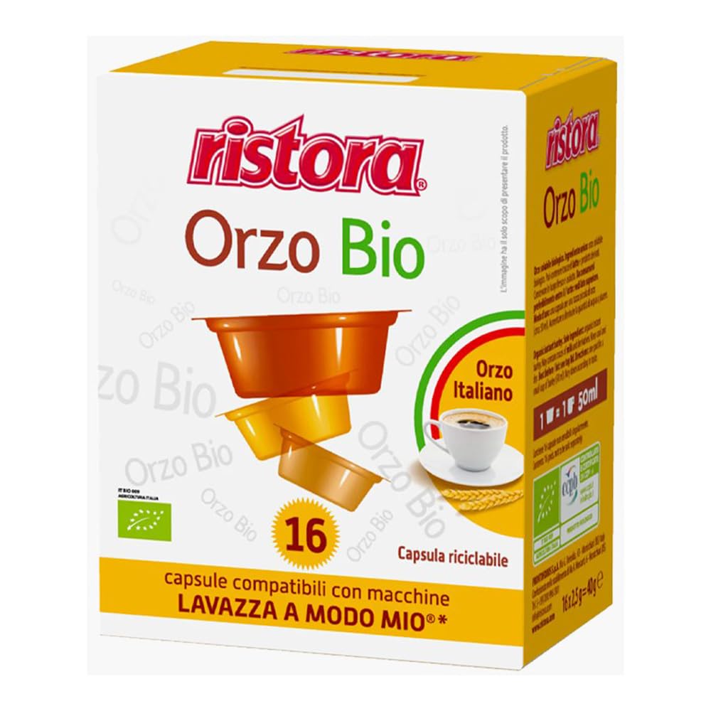 Ristora Cebada – 128 Cápsulas – Compatibles con las cafeteras Lavazza* A Modo Mio*