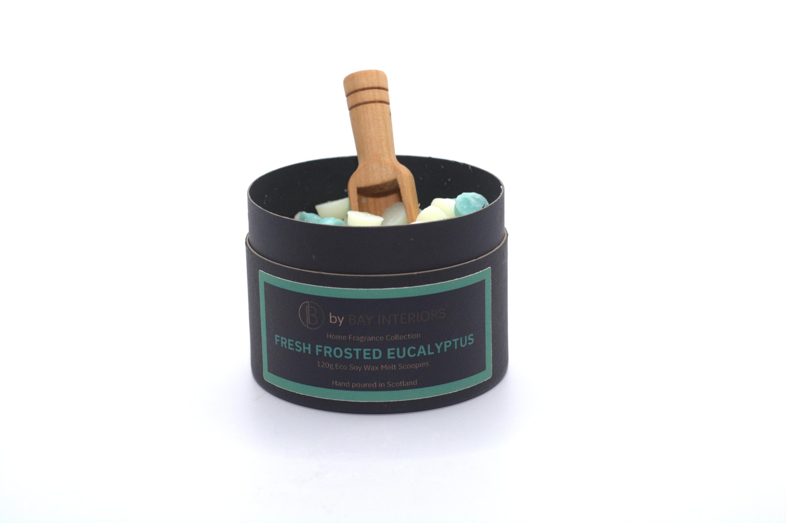 By Bay Interiors Grey Scoopies Eco Soy Wax Scoopable Melts Highly Scented Vegan No Plastic 120G (Fresh Frosted Eucalyptus)