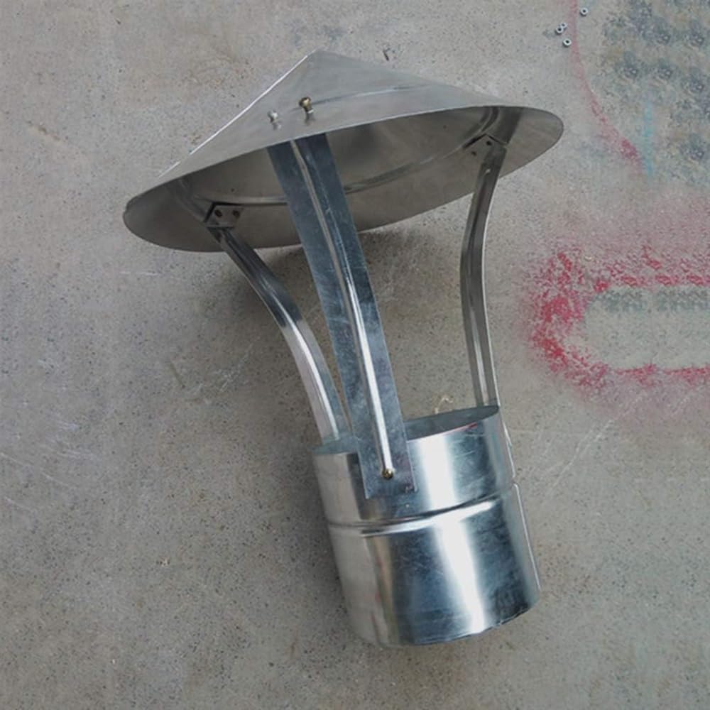 Copertura antipioggia per camino in acciaio inox, protezione per condotti di ventilazione