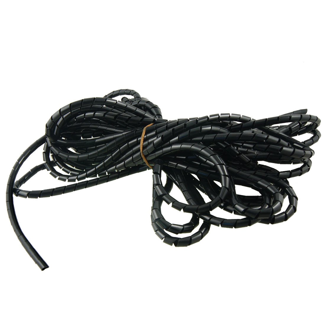 FIYA IIVVERR 15M 8mm Dia PE Spiral Wrapping Band Wire Computer Manager Cable(Cable de administrador de equipo de alambre de banda de envoltura en espiral de 15M 8mm Dia PE