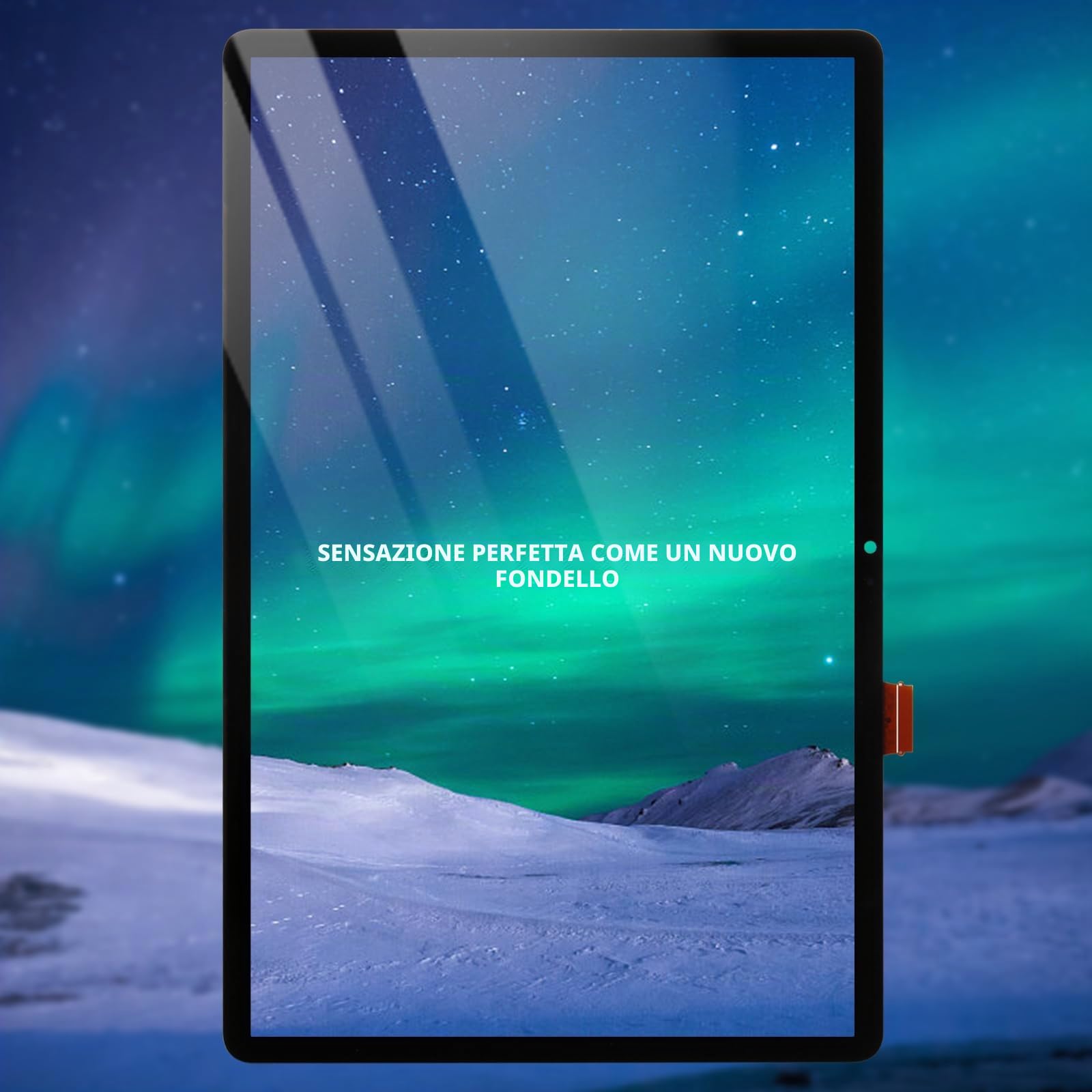 LCD Schermo per Samsung Galaxy Tab S9 Fe Plus, Display per Samsung Tab S9 Fe+ SM-X610 SM-X616B, LCD Display Touch Screen Assembly con Riparazione Kit (12.4", Nero Senza Cornice)