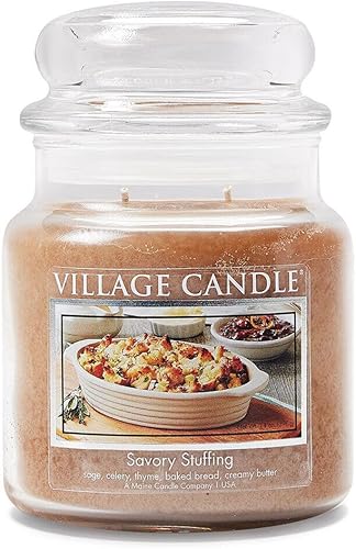 Village Candle Savory - Vela de relleno, boticario mediano, 14 onzas
