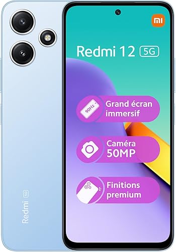 Miniatura 1 de Redmi Xiaomi 12 5G + 4G LTE Global desbloqueado 6.79 pulgadas 50mp triple cámara (Tmobile Mint Tello Global) + extra (con cargador de coche dual USB