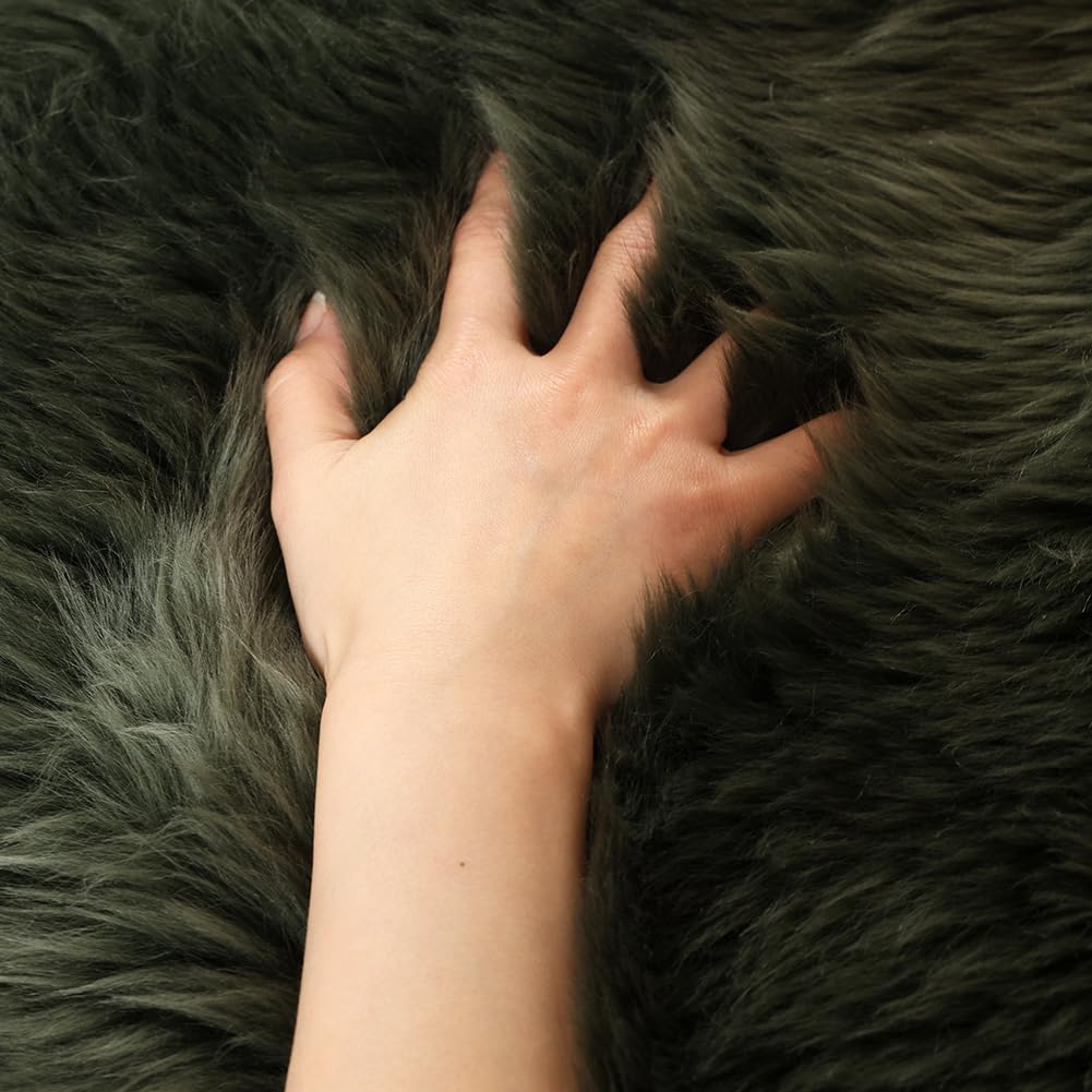 Snapklik.com : LLB Genuine Sheepskin Area Rug Wool Rug Fur Carpet ...
