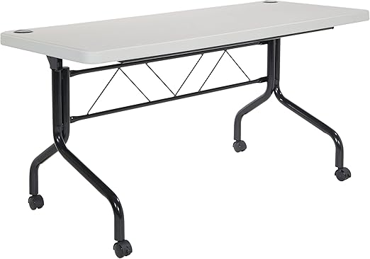 Amazon.com: Office Star Resin Multipurpose Flip Training Table with ...