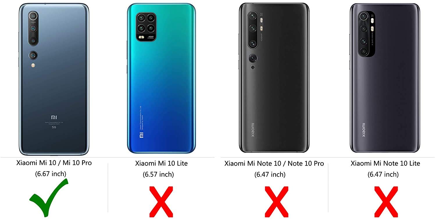 PU Leder Flip-Hülle Für Xiaomi Mi 10 5G / Mi 10 Pro 5G – Mit Kartenfächern & Kickstand | Schutzhülle, Braun