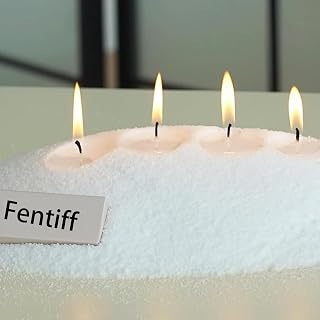 Fentiff Palm Wax Beads - Works of Art of Wax Powder Candles with 50 Wickes for DIY Kit 500g