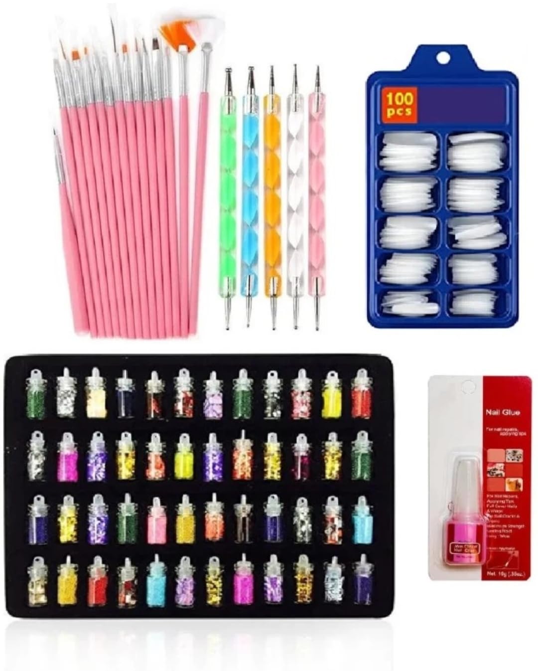 feelhigh Basic Nail Art combo kit (Refere Images for Product combo)