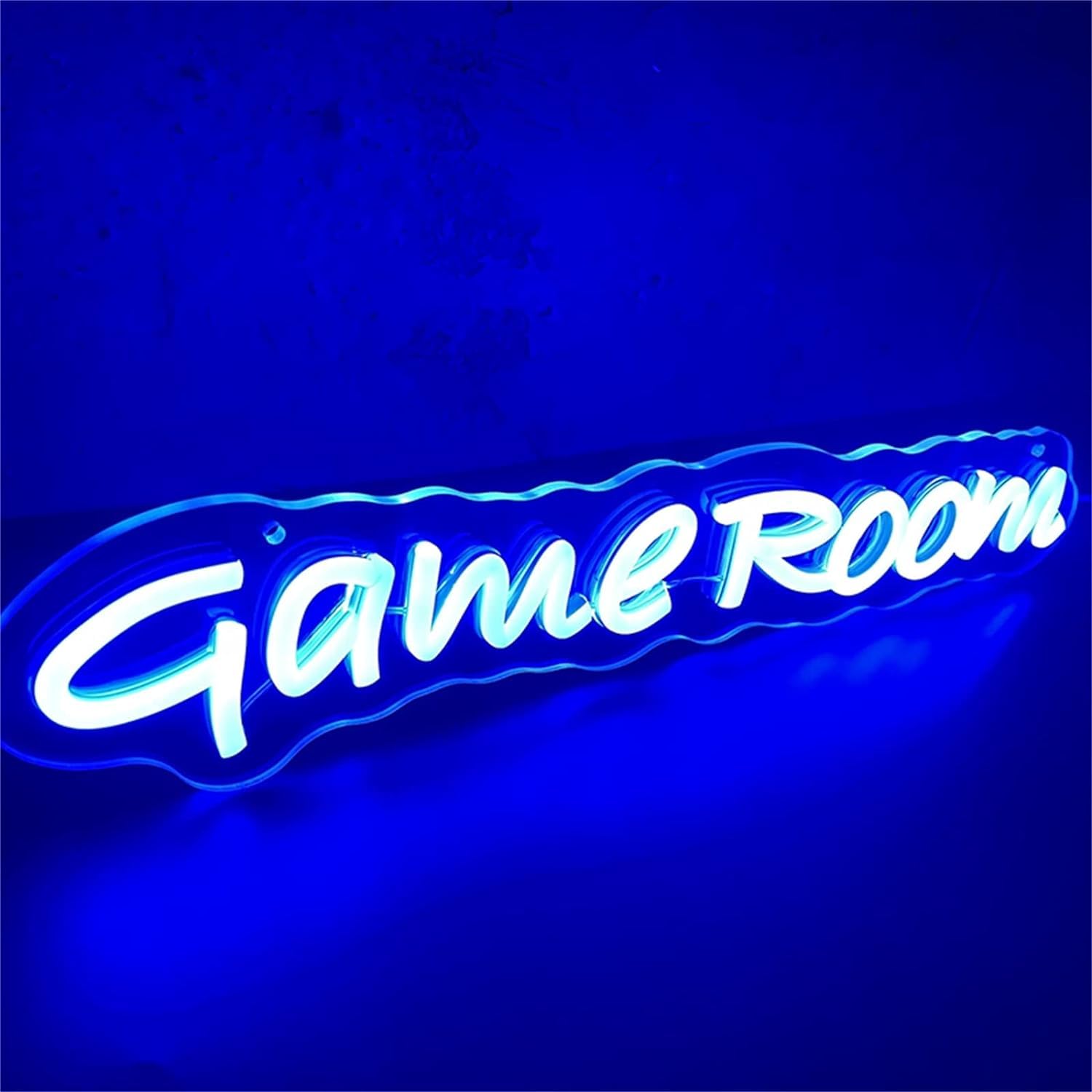 KIJyfgTR LED Neon Light Sign Game Room Neon Signs, Game Room Decor USB Powered Acrylic LED Neon Lights, Wall Hanging Night Lamps Custom Signboard, 43X9cm