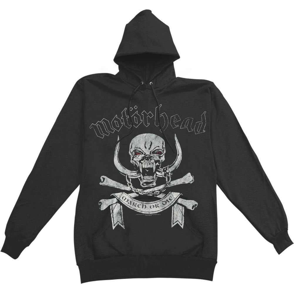 Motorhead Men March Or Die Hoodie, Black, Medium