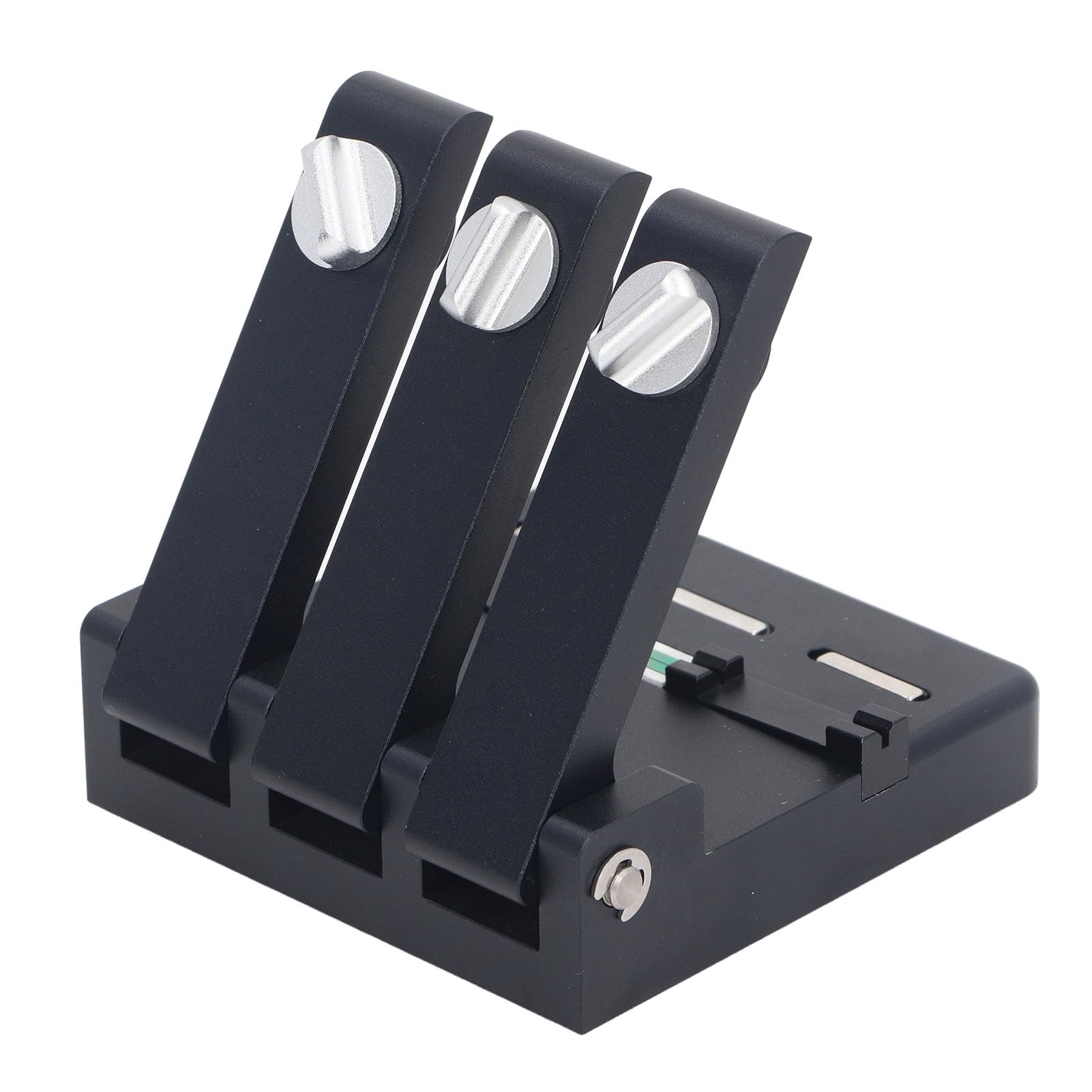 KL-51 Single-Glasfaser-V-Nut-Aligner mit Pressplatte, Magnetschalter, Temporärer Glasfaser-zu-Faser-Verbindungsstecker, Hochpräzises Bare-Fiber-Ausrichtungswerkzeug