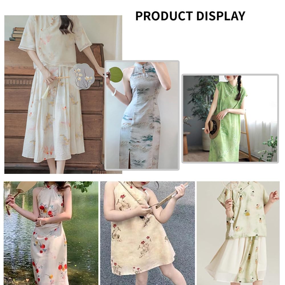 Materiał drukowany na metry, egzotyczne kwiaty, materiał do szycia, rzemiosła, szycia, bawełniano-lniany, modny materiał, kolorowy materiał dekoracyjny w stylu retro, do samodzielnego