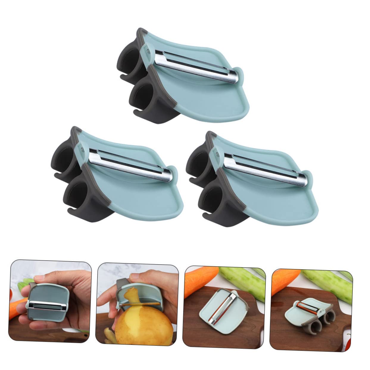 Alipis 15piezas Pelador De Verduras De Inoxidable De Multifuncional y Portátil Para Cocinas De y Restaurantes De Limpiar y Usar