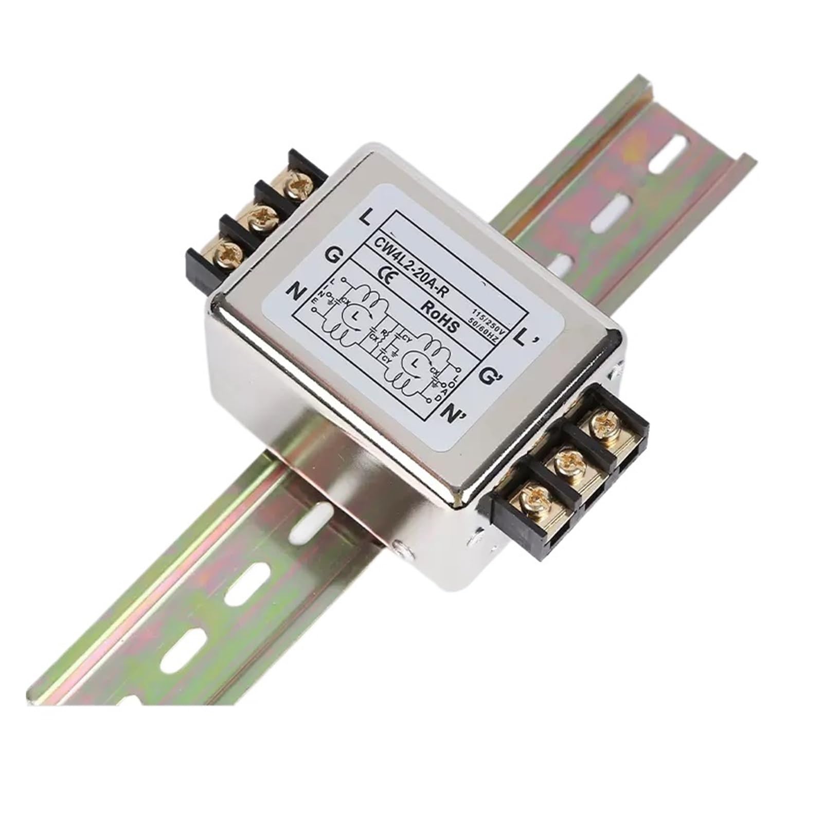 ETPBRIMSF CW4L2 single-phase two-stage AC power filter 220V anti-interference 20A 30A 40A(CW4L2-20A-R Terminal type)