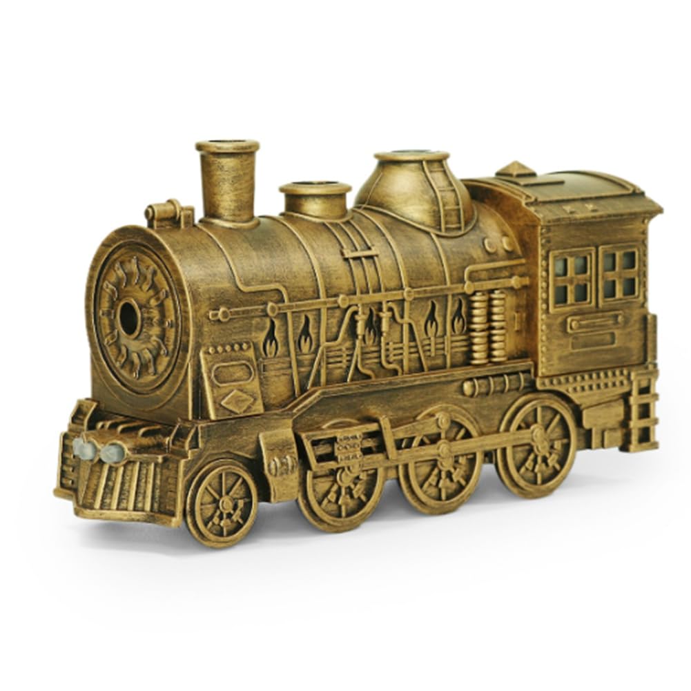 Lmzzdld Usb Train Humidifiers 300Ml Train Shaped Essential Oil Diffuser With Quiet Cool Mist 2 Lighting & 2 Mist Modes Aromatherapy A