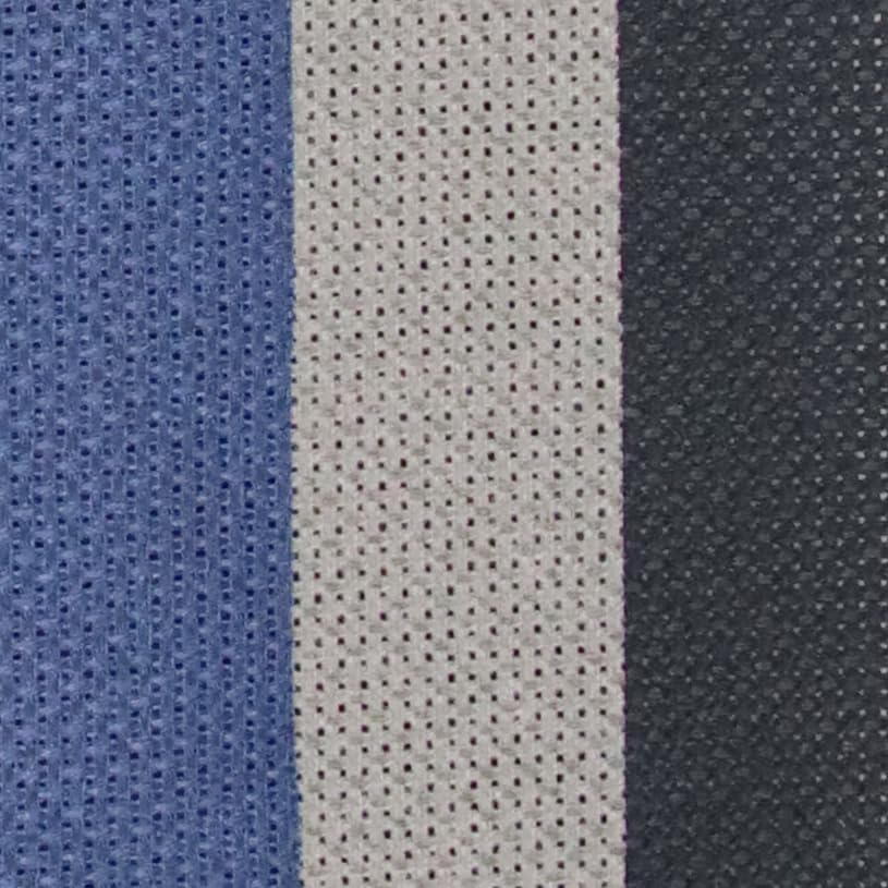 Image of KCS 3 pc of 15 inch x 18 inch(38cmx45cm) 18 Count Cross Stitch Cotton Aida Cloth Needlework Rolled Fabric Box,18CT,Navy Blue+Dark Grey+Black