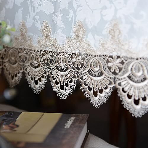 Miniatura 5 de ARTABLE Manteles de encaje ovalados para otoño, decoración de flores antiguas, mantel de macramé para exteriores, granja, rústico, cocina, fiesta,