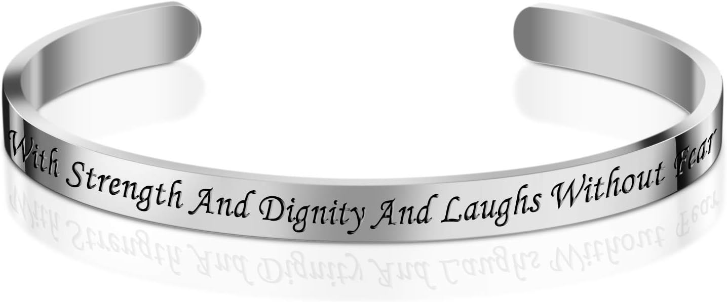 Personalized Cuff Bracelets Bangle for Girls Women Men Best Friend Stainless Steel Adjustable Engraved
