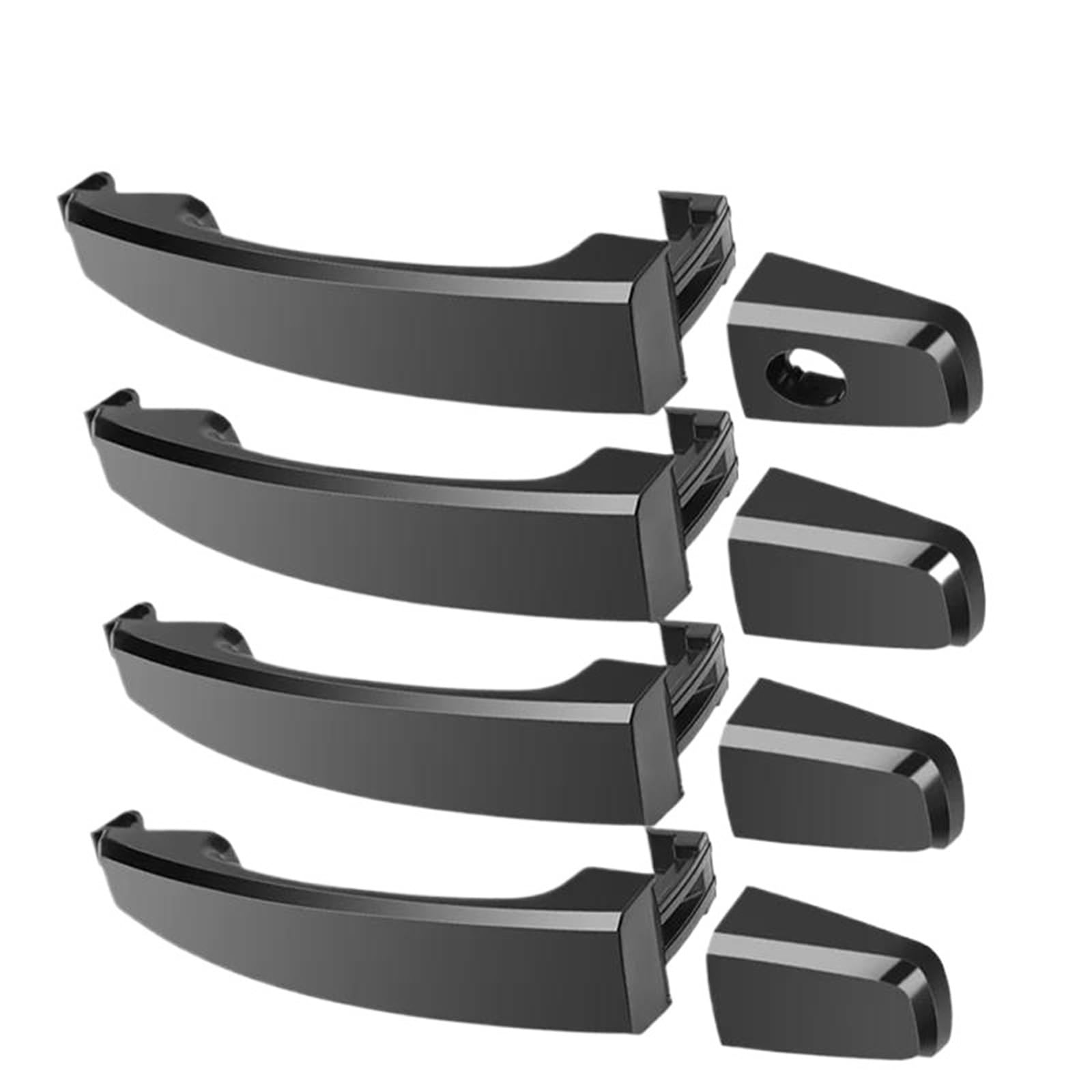 Zhqdrcy 4Pcs Black Door Open Handles For Saturn For Vue 2008 2009 2010 Car Exterior Door Handle(4Pcs Black)
