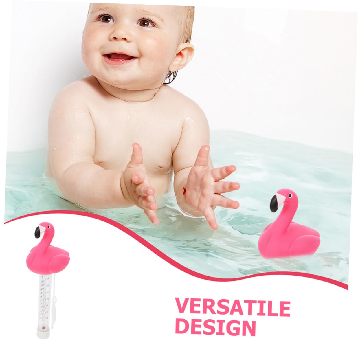 HEMOTON 2pcs Floating Pool Thermometers for Hot Spring and Swimming Pool Use, Large Easy-Read Water Thermometer with Sturdy Design for Outdoor Spa and Cold Plunge Temperature Measurement