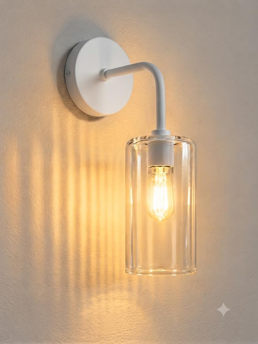 Rose Gold Wall Light - Elegant Crystal Sconce -10