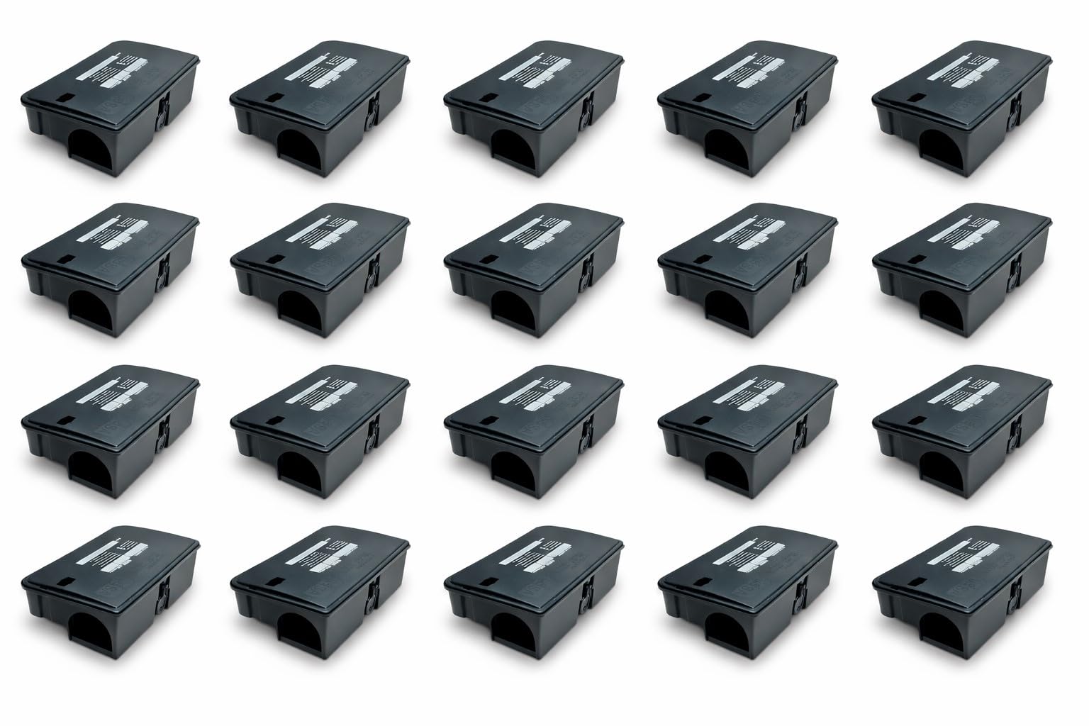 NUISIPRO - Stazione esca per topi e ratti - Confezione da 20 robuste scatole - Elevata sicurezza del prodotto